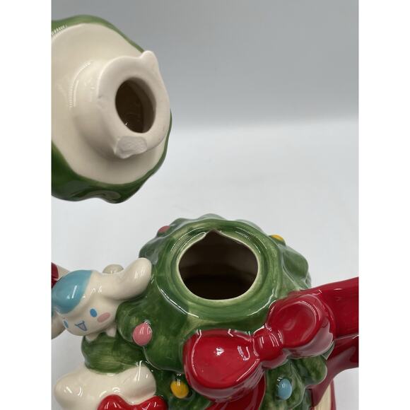 Blue Sky Clayworks Hello Kitty & Friends Christmas Tree Holiday Teapot New w Tag - Picture 9 of 12